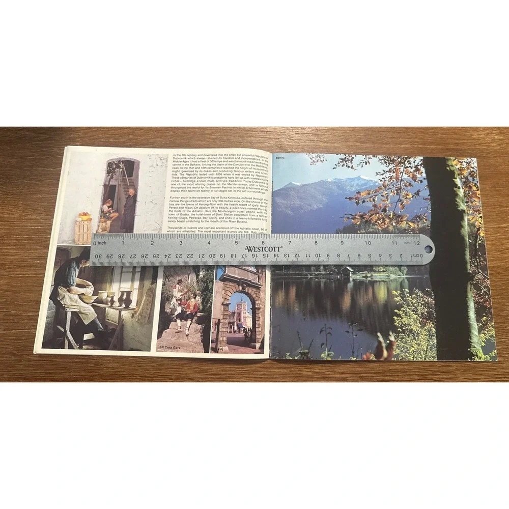 Genuine Vintage Yugoslavia Tourist Travel Booklet Leaflets Map 1979